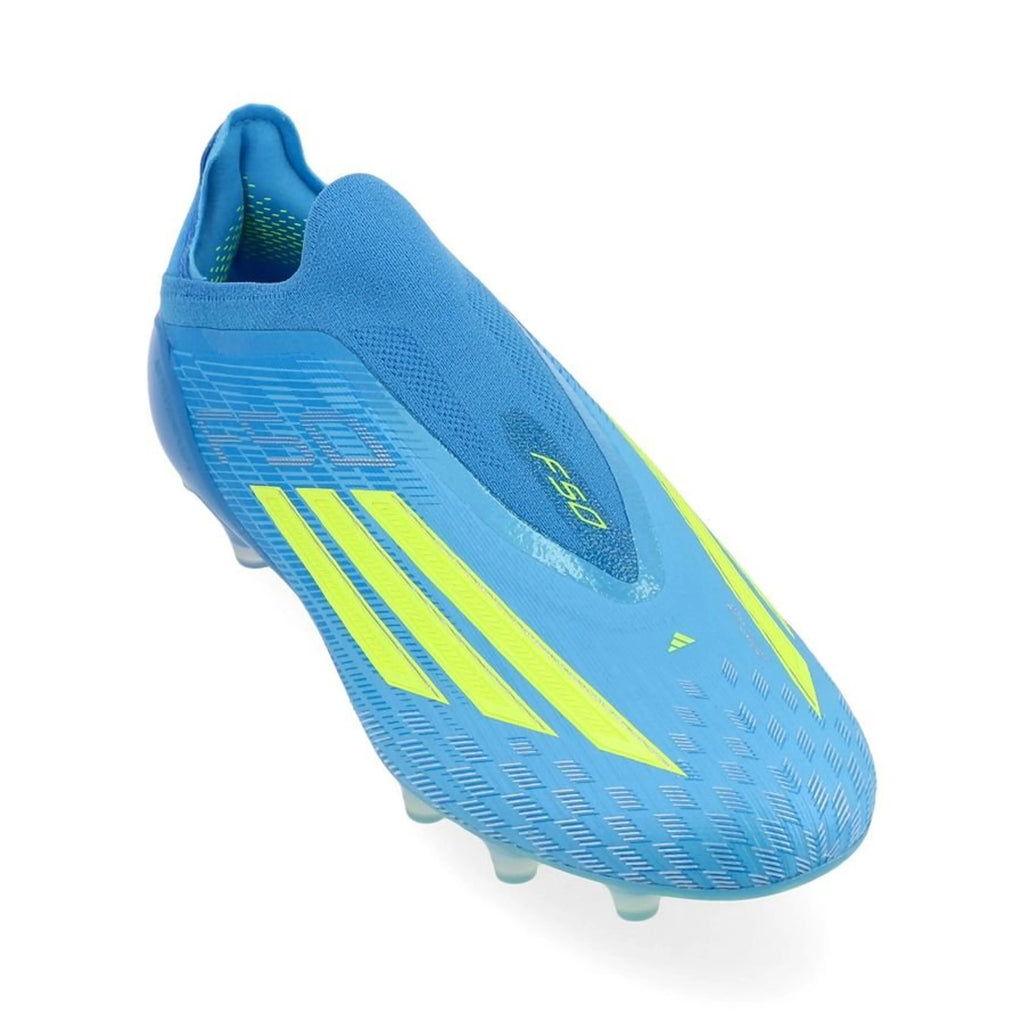 adidas F50 Elite Laceless FG Ice Cold Precision - Lucid Ray Blue/Jaune/Light Utility Aqua