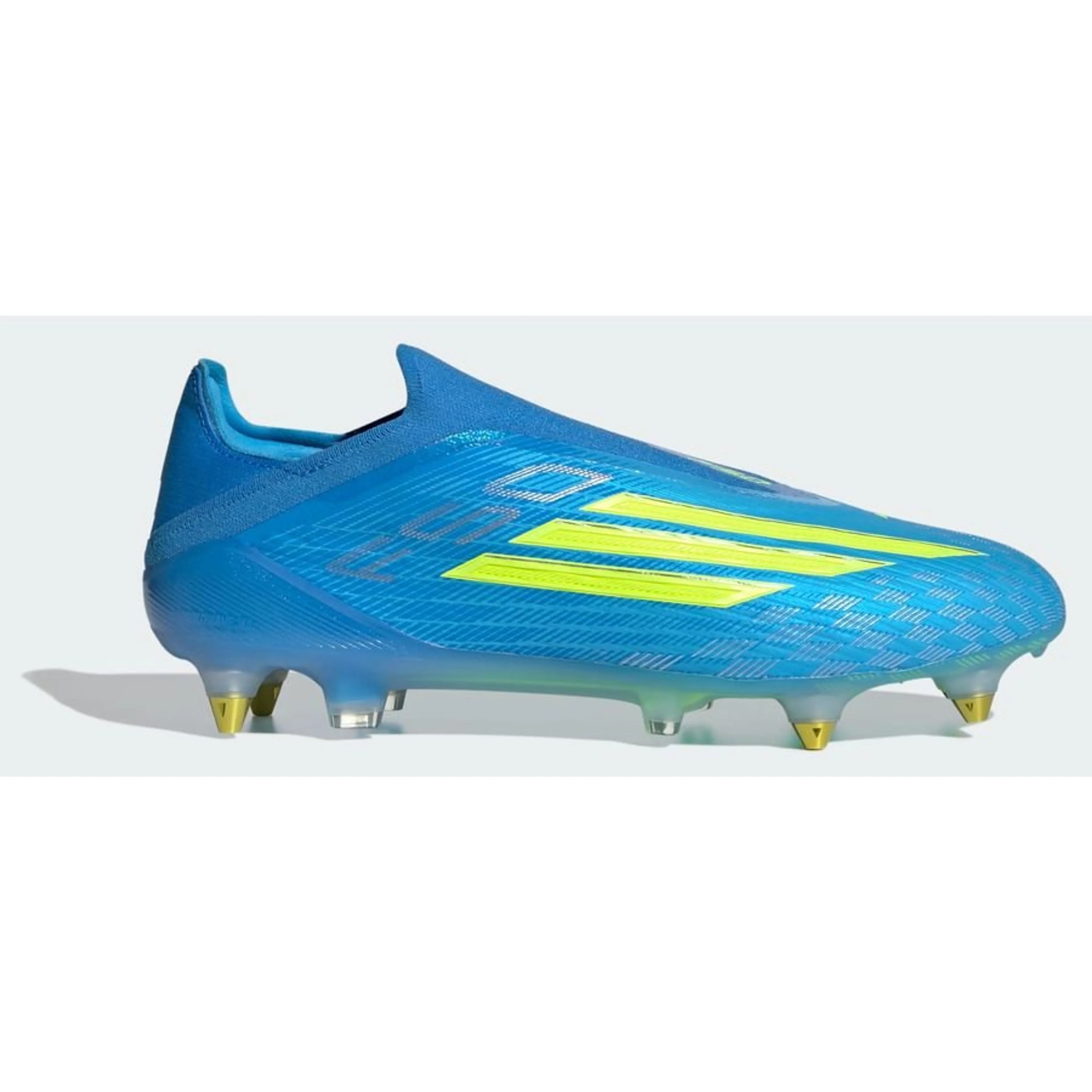 adidas F50 Elite Laceless SG Ice Cold Precision - Lucid Ray Blue/Jaune/Light Utility Aqua