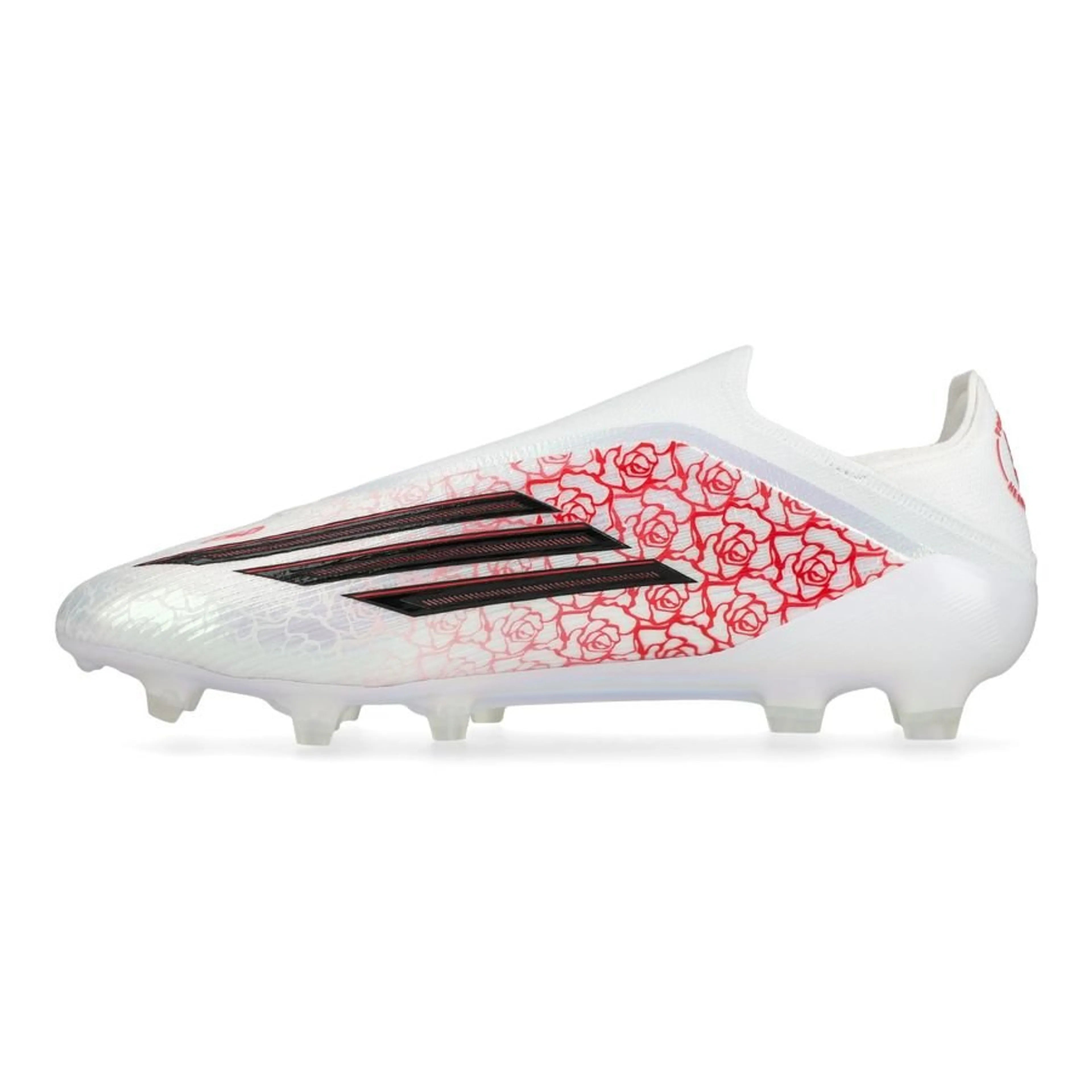 adidas F50 Elite Laceless FG Lamine Yamal - Blanc/Noir/Lucid Red