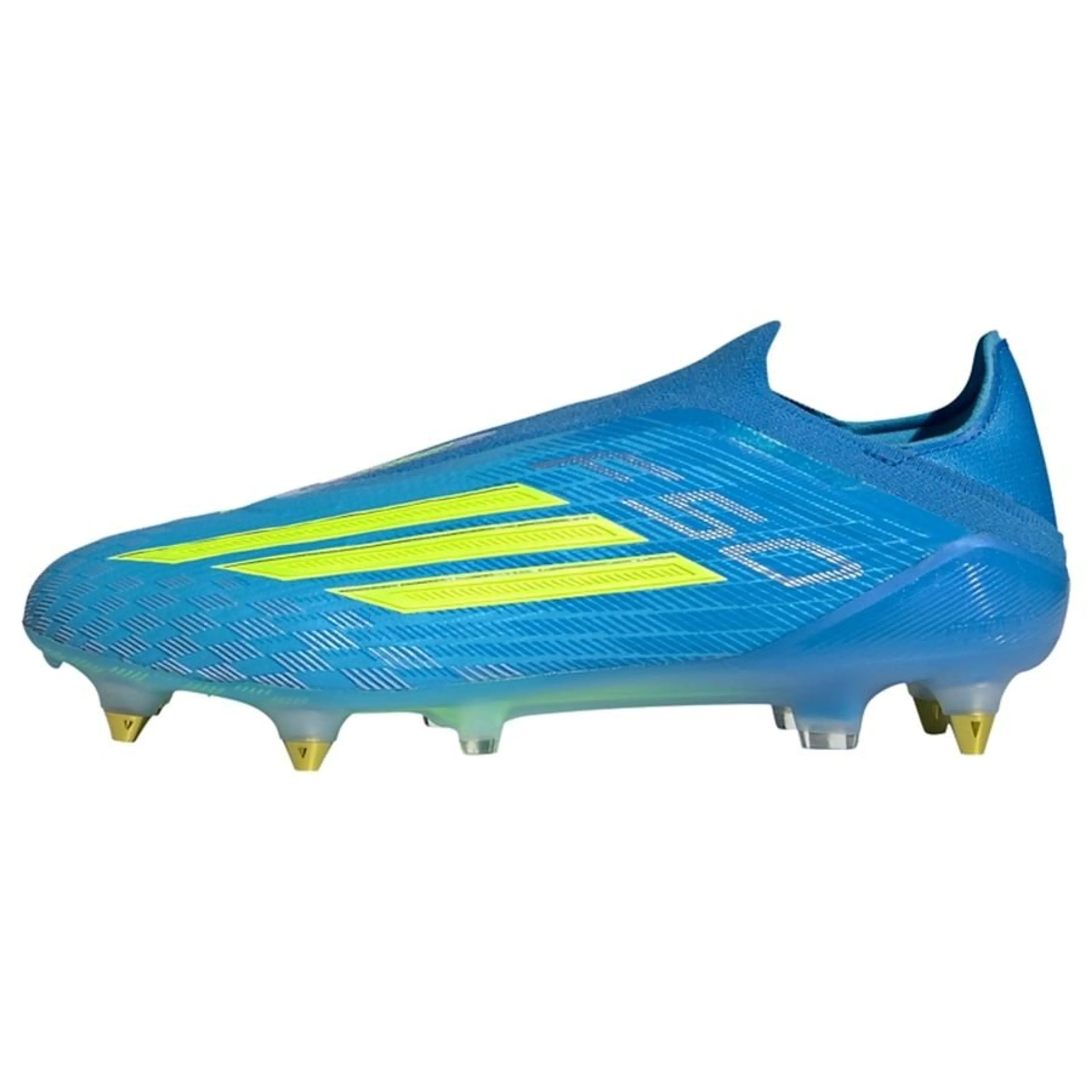 adidas F50 Elite Laceless SG Ice Cold Precision - Lucid Ray Blue/Jaune/Light Utility Aqua