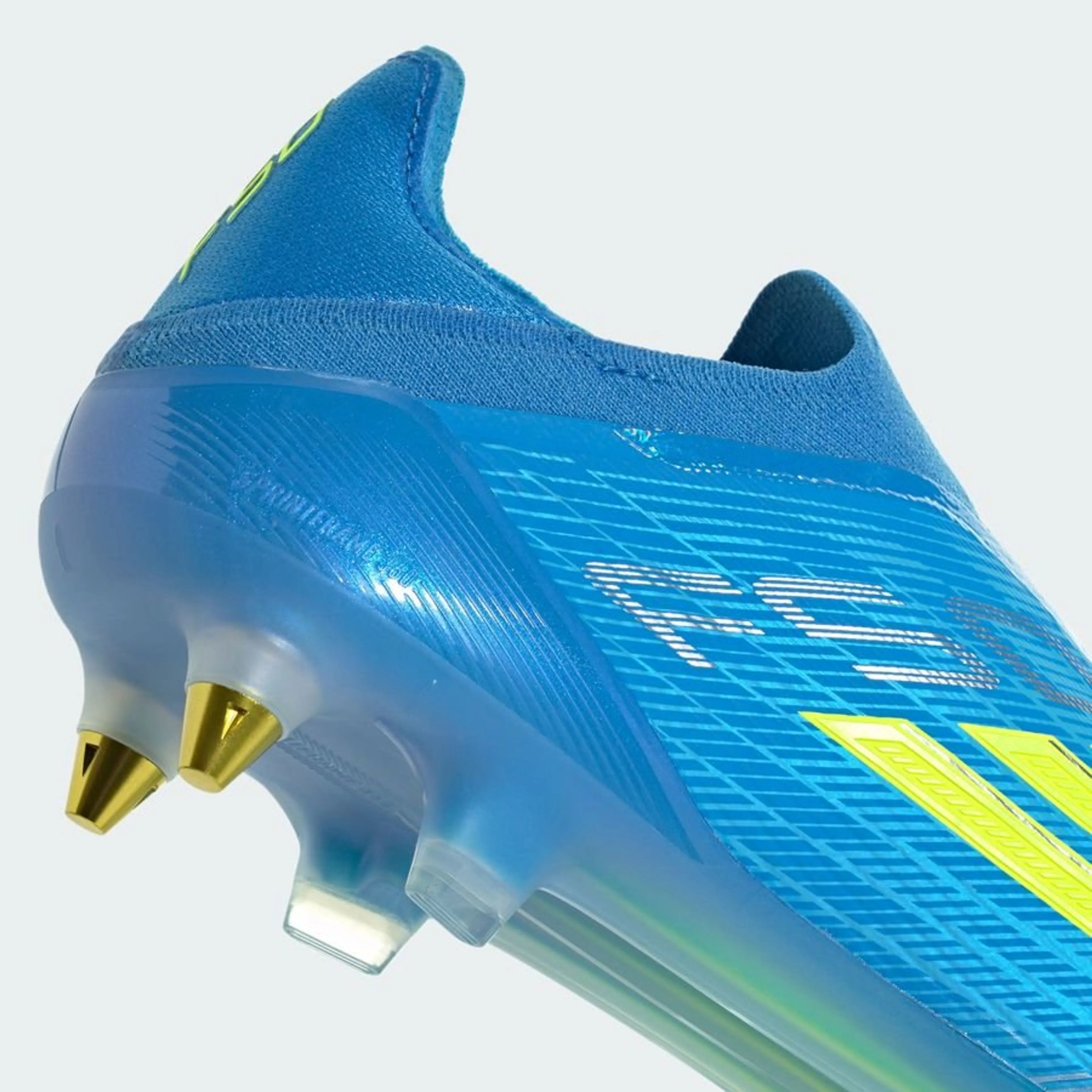 adidas F50 Elite Laceless SG Ice Cold Precision - Lucid Ray Blue/Jaune/Light Utility Aqua