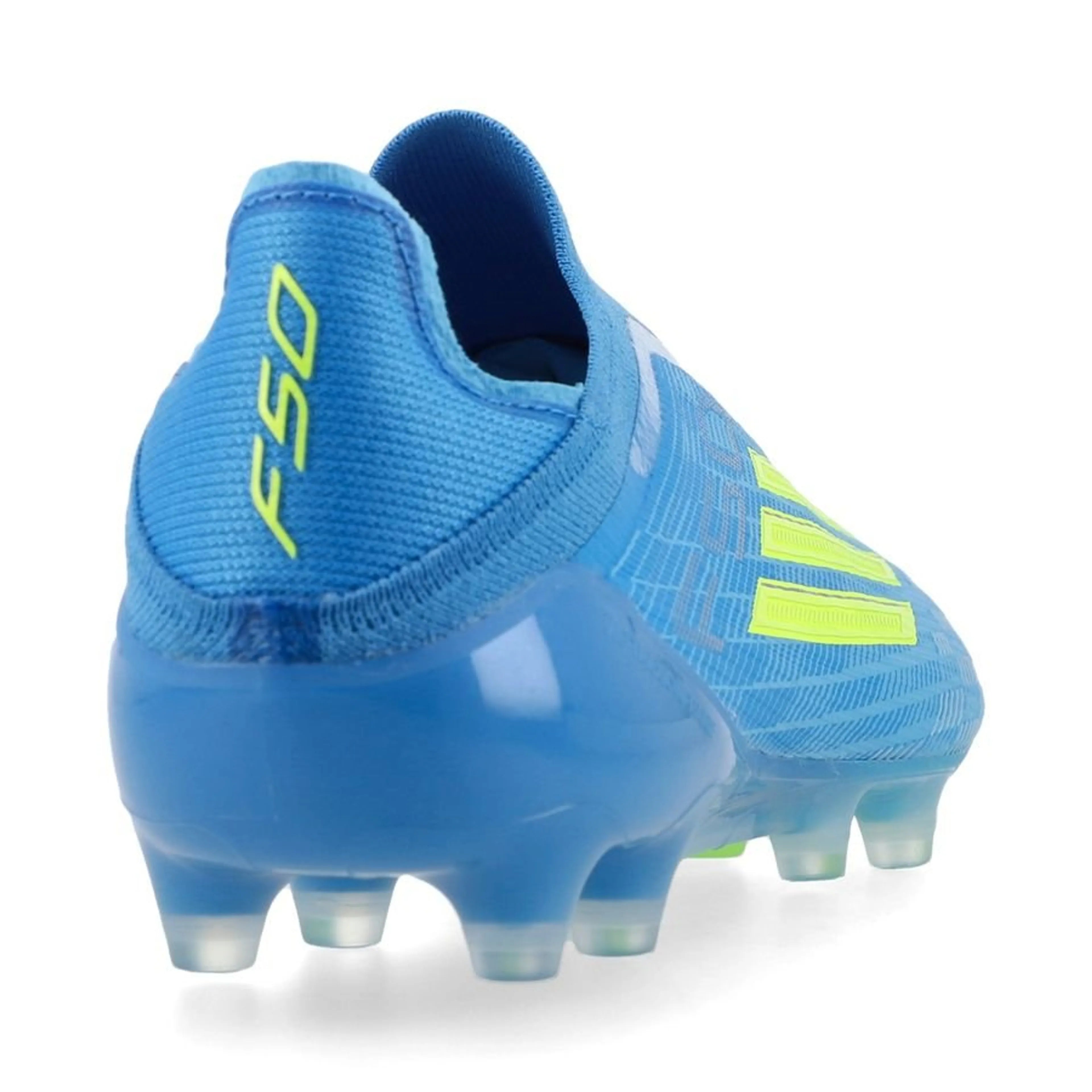 adidas F50 Elite Laceless FG Ice Cold Precision - Lucid Ray Blue/Jaune/Light Utility Aqua