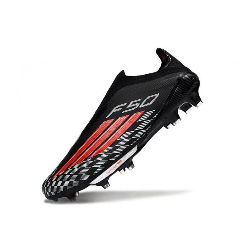 Adidas F50+ Sans Lacets FG Noir Rouge