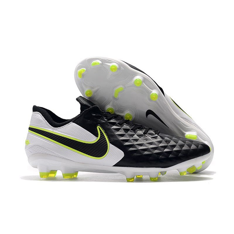 Nike Crampons Nouveau Tiempo Legend 8 Elite FG Noir Blanc