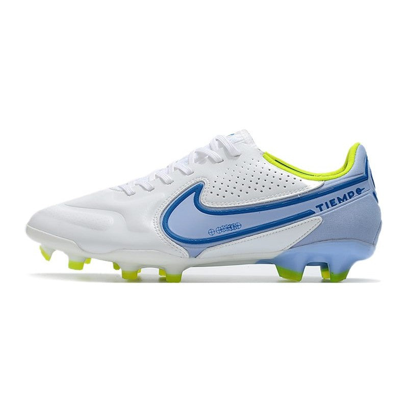 Nike Tiempo Legend 9 Elite FG Nouveau Blanc Bleu