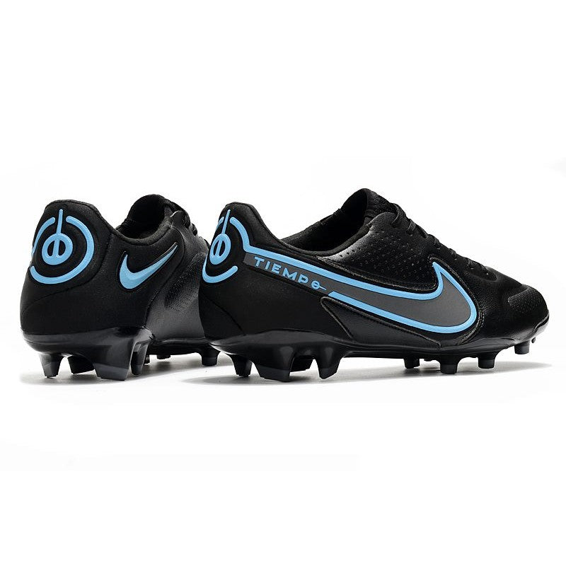 Nike Tiempo Legend 9 Elite FG Nouveau Noir Gris Acier