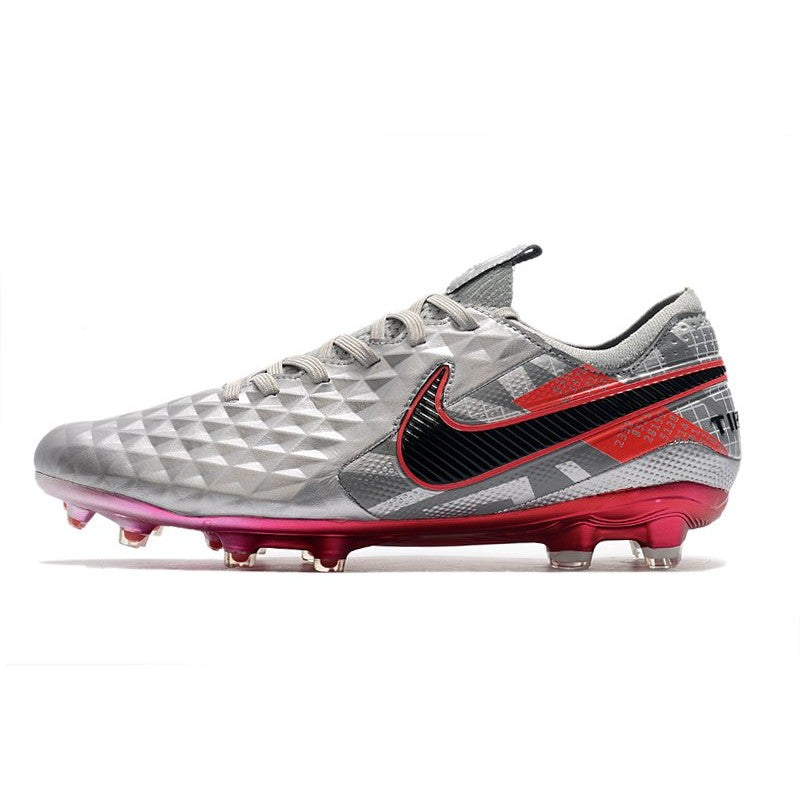 Nike Crampons Nouveau Tiempo Legend 8 Elite FG Gris Noir