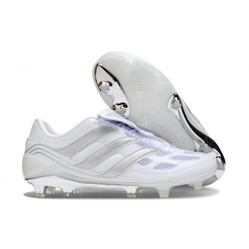 Adidas Predator Elite Fold Over Tongue FG Blanc Argent