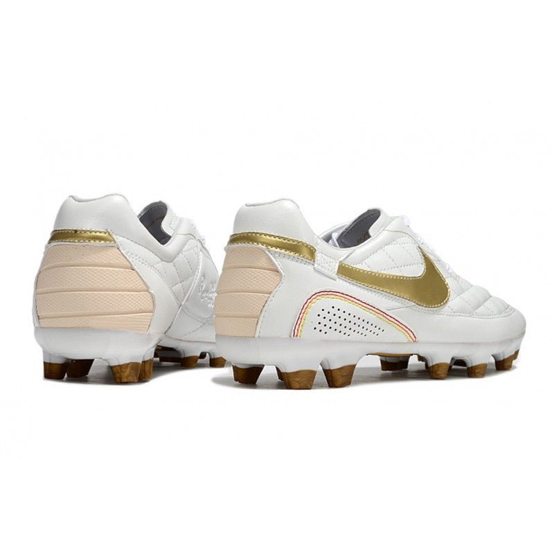 Nike Tiempo Legend X Elite FG Ronaldo Blanc Or