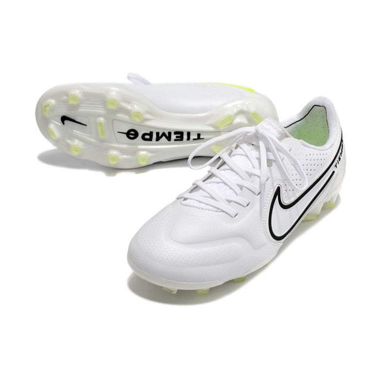 Nike Tiempo Legend 9 Elite FG Nouveau Blanc Noir