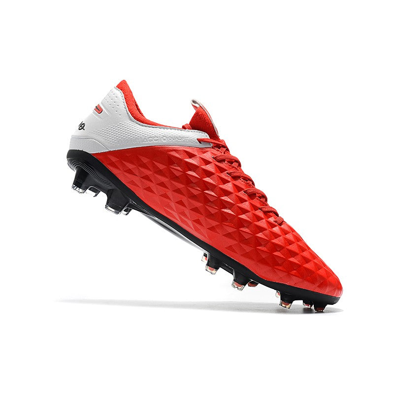 Nike Crampons Nouveau Tiempo Legend 8 Elite FG Rouge Blanc