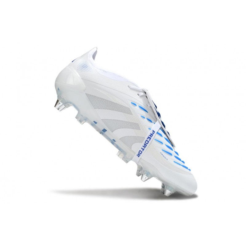 Adidas Predator Elite Foldover Tongue SG Pro Blanc Argent Bleu
