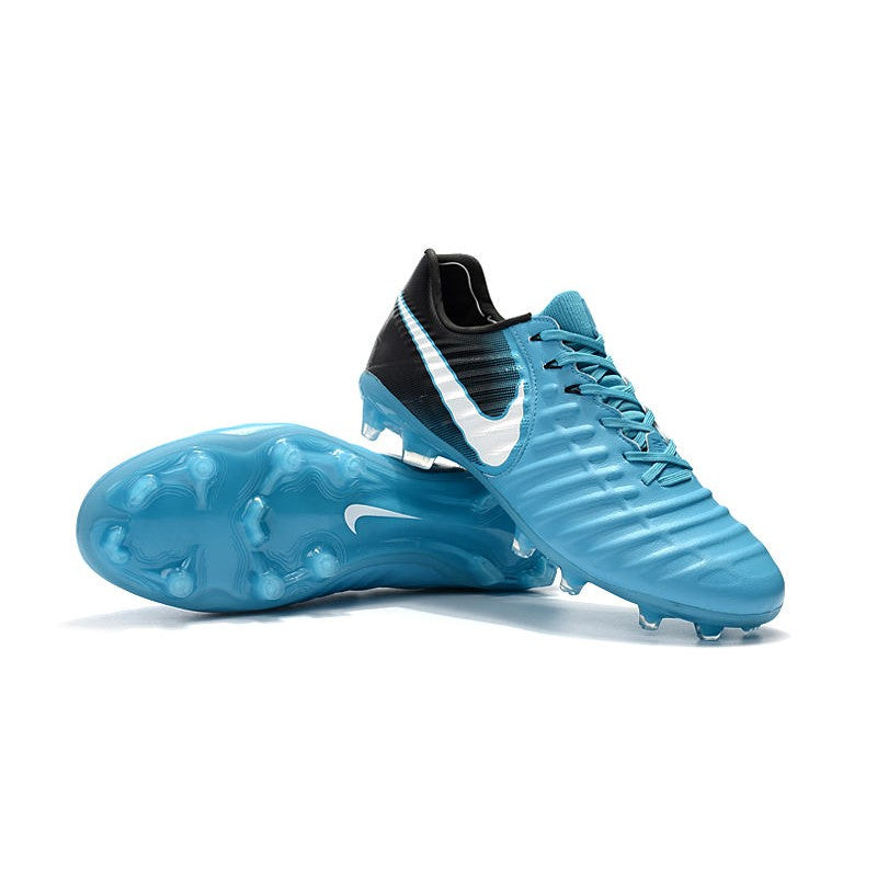 Nike Tiempo Legend VII FG Crampons Bleu Noir