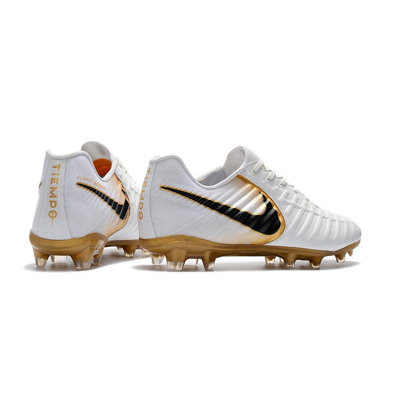 Nike Tiempo Legend VII FG Crampons Blanc Or