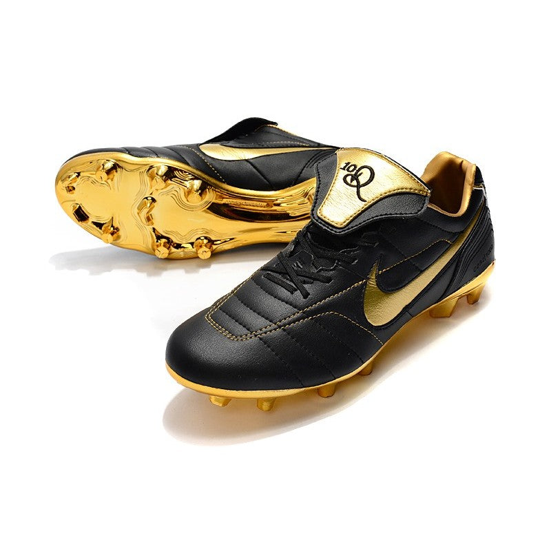 Nike Crampons Tiempo Legend VII R10 Elite FG Noir Or