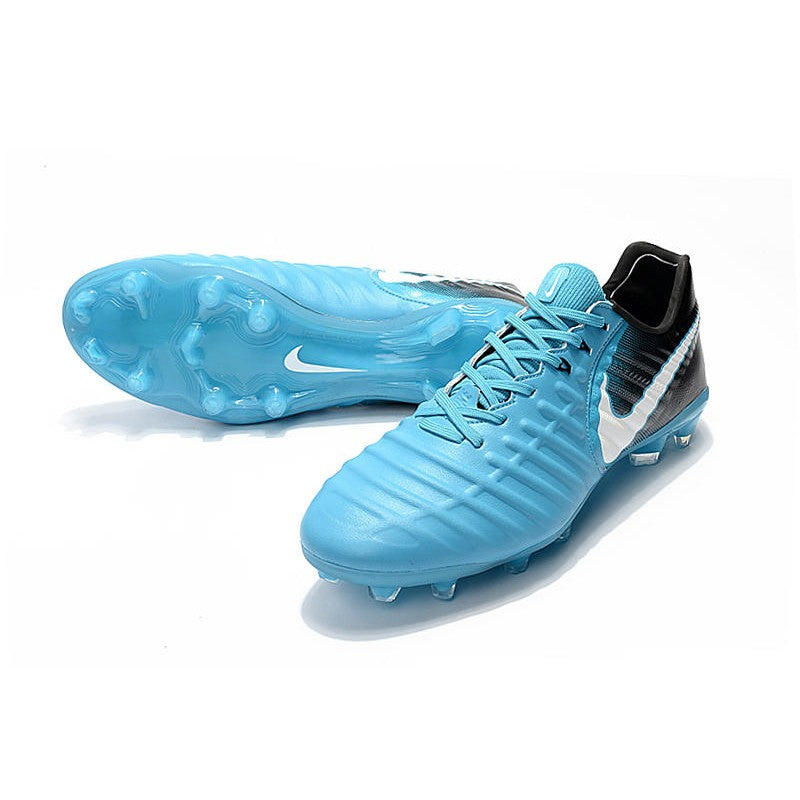 Nike Tiempo Legend VII FG Crampons Bleu Noir