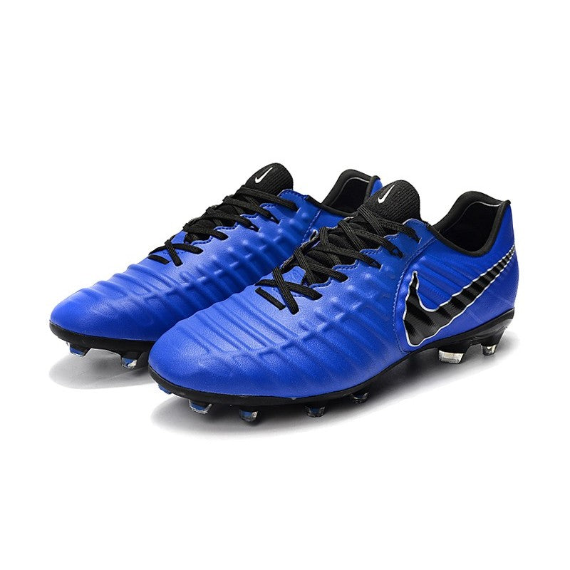 Nike Crampons Tiempo Legend VII Elite FG Bleu Noir
