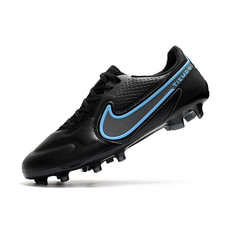 Nike Tiempo Legend 9 Elite FG Nouveau Noir Gris Acier