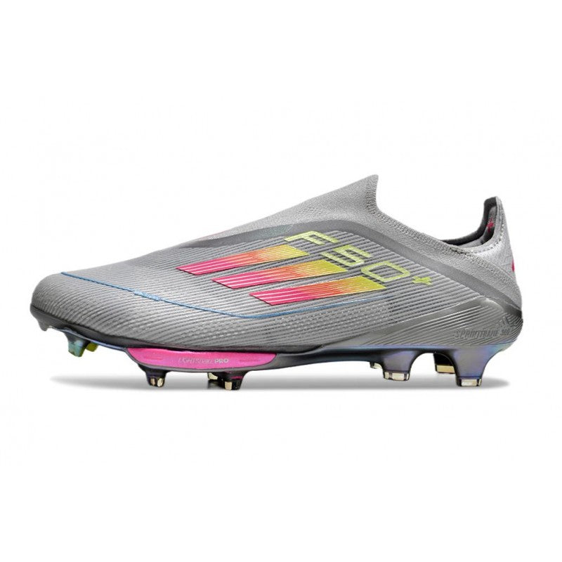 Adidas F50+ Sans Lacets FG Gris Jaune Solaire