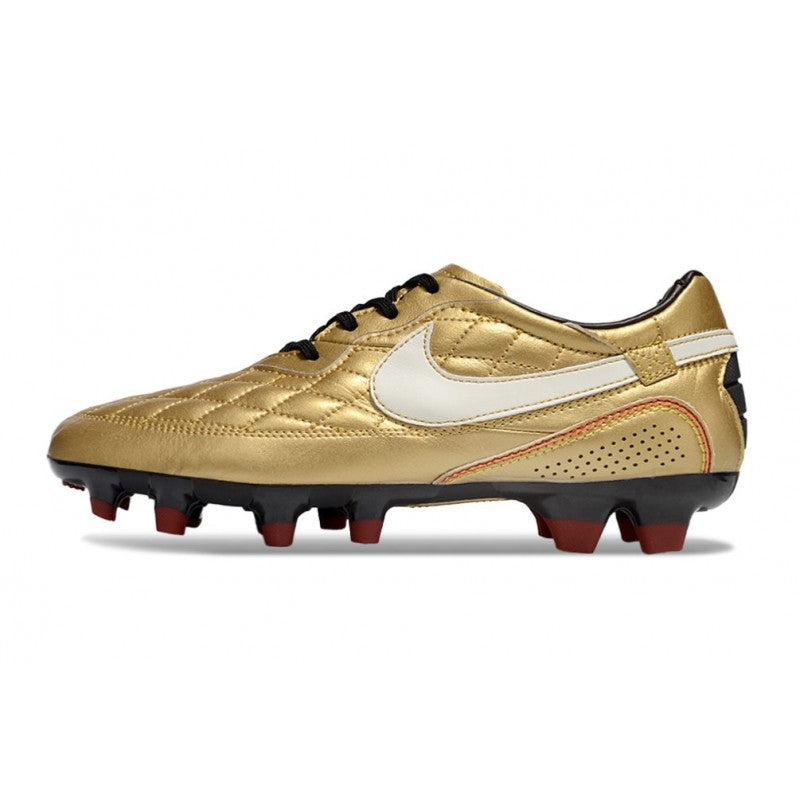 Nike Tiempo Legend X Elite FG R10 Or Blanc
