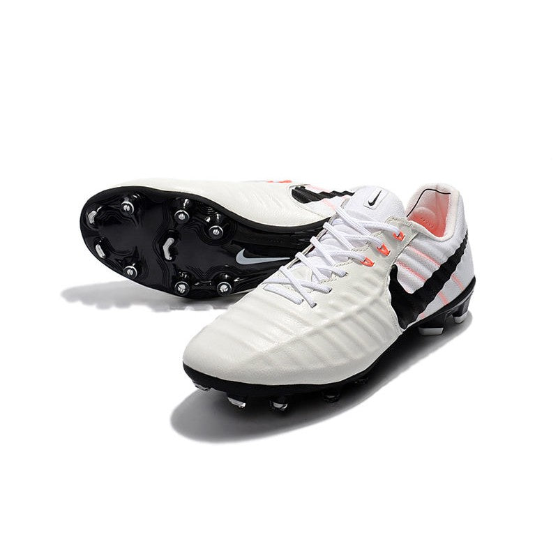 Nike Tiempo Legend VII FG Crampons Blanc Noir