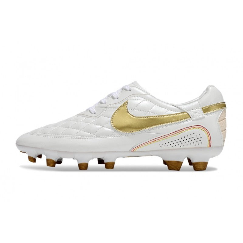 Nike Tiempo Legend X Elite FG Ronaldo Blanc Or