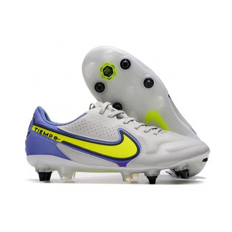 Nike Tiempo Legend 9 Elite SG PRO Gris Brouillard Volt Sapphire
