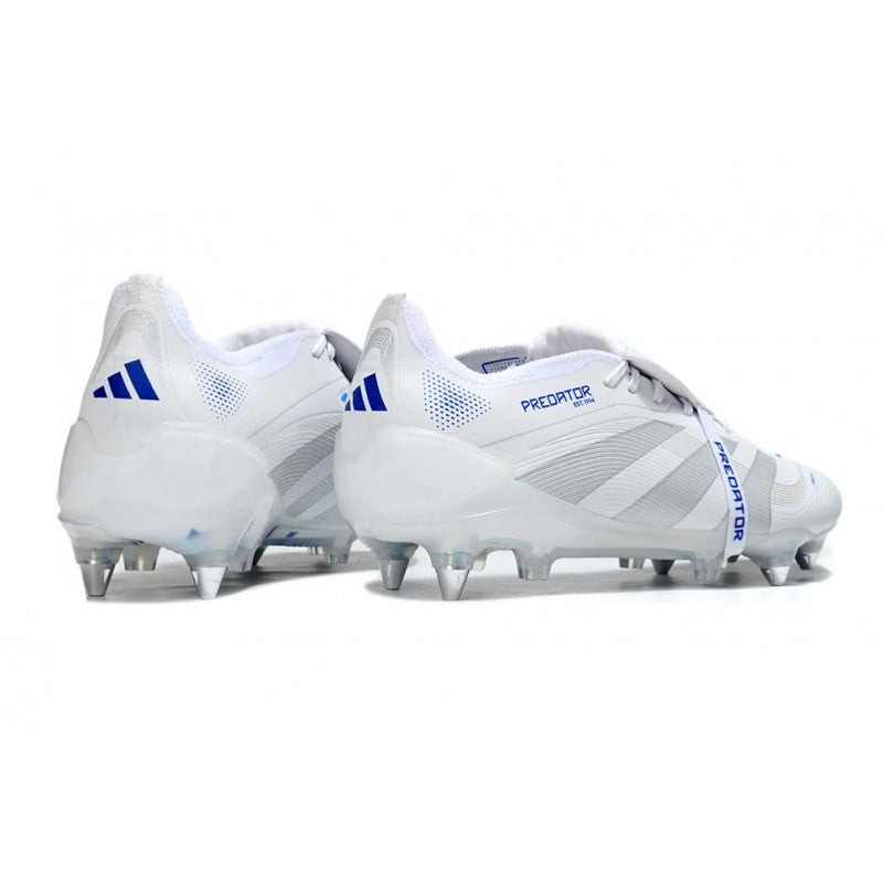 Adidas Predator Elite Foldover Tongue SG Pro Blanc Argent Bleu