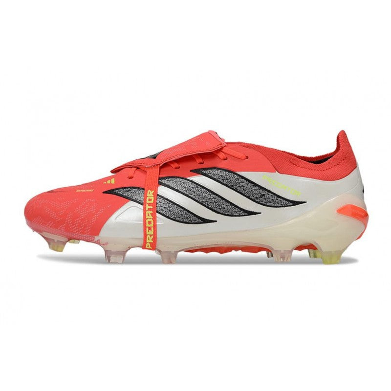 Adidas Predator 26 Elite FT FG Rouge Lucide Noir Blanc Ftwr