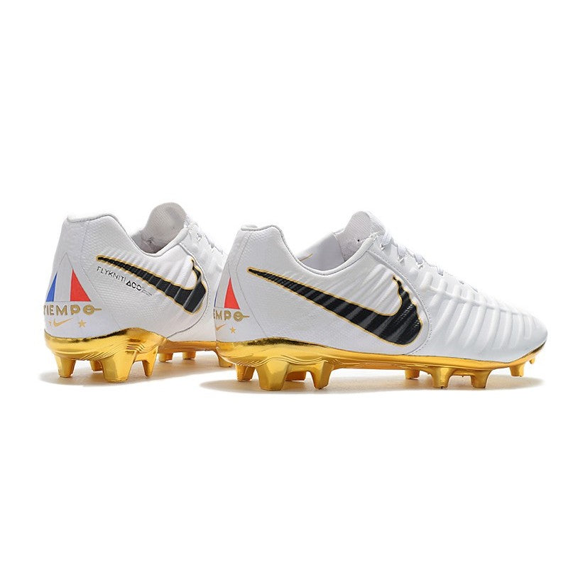 Nike Crampons Tiempo Legend VII Elite FG Blanc Or