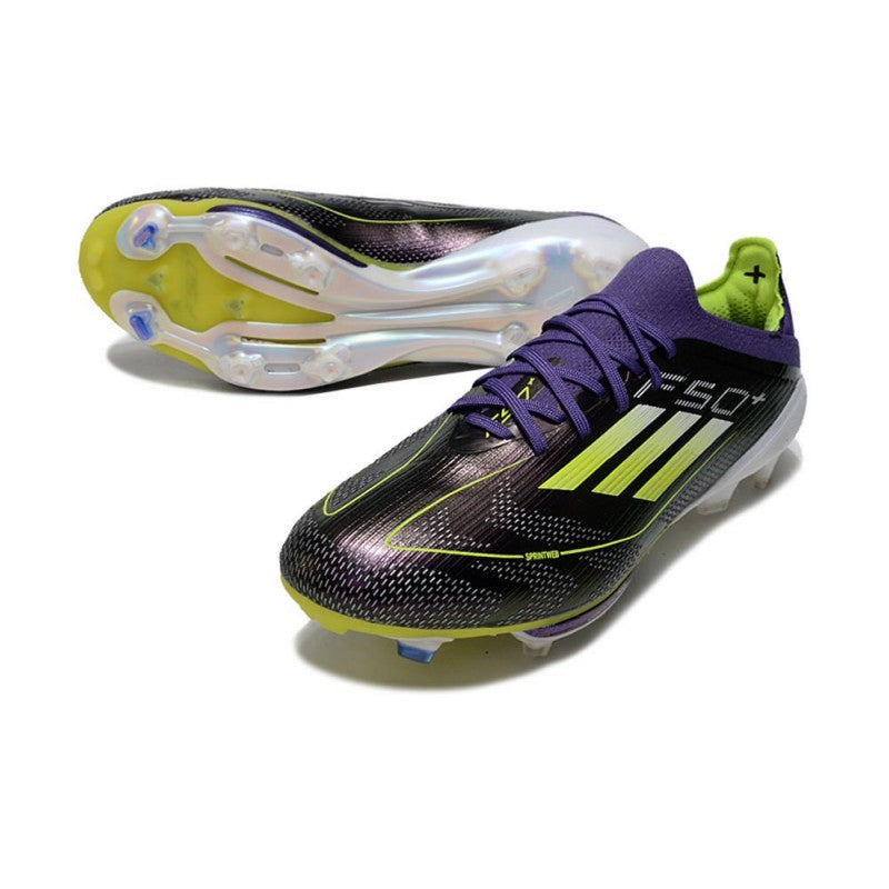 Adidas F50+ Elite FG Fast Reborn Violet Blanc Lucid Lemon ÉDITION LIMITÉE