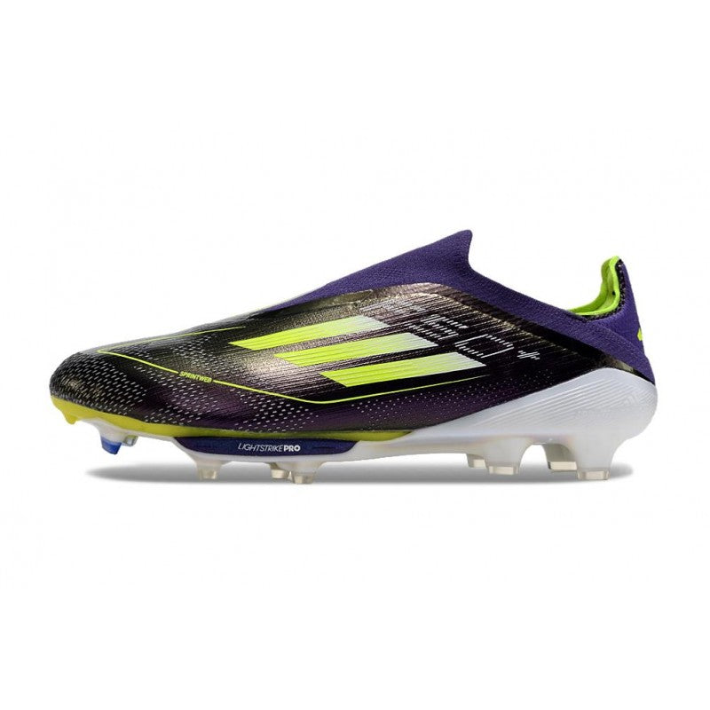 Adidas F50+ Sans Lacets FG Fast Reborn Violet Blanc Lucid Lemon ÉDITION LIMITÉE