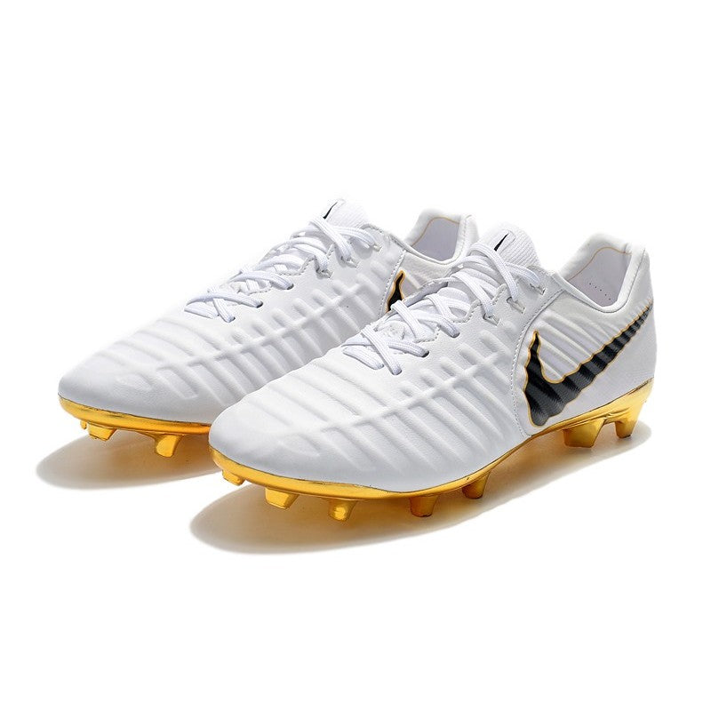 Nike Crampons Tiempo Legend VII Elite FG Blanc Or