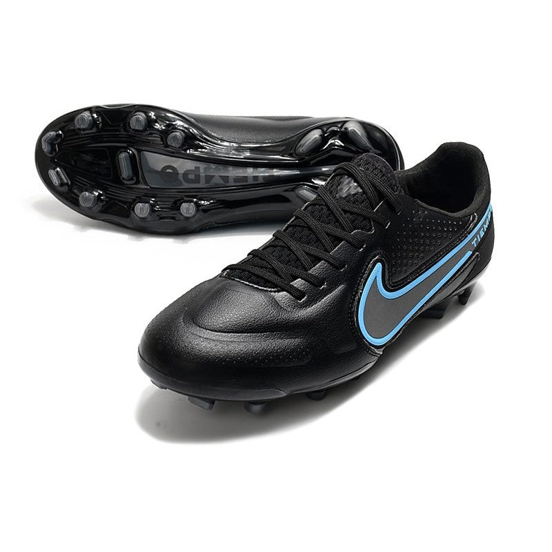 Nike Tiempo Legend 9 Elite FG Nouveau Noir Gris Acier