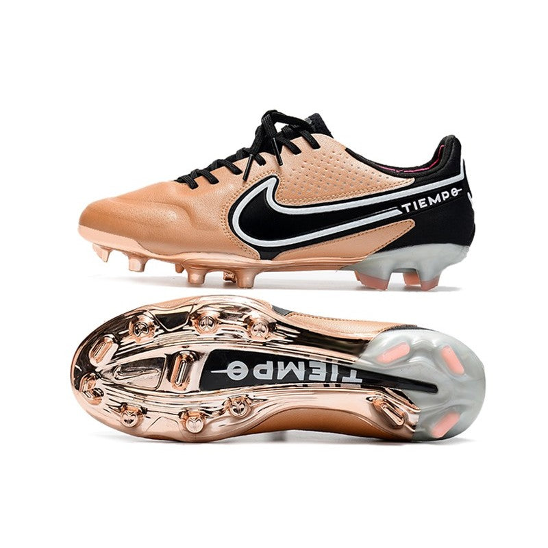 Nike Tiempo Legend 9 Elite FG Nouveau Cuivre Métallique Blanc Noir Cassé