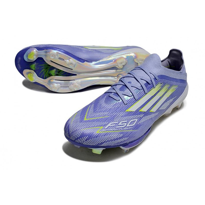 Adidas F50+ FG Violet Rapide Blanc Ftwr Citron Lucide