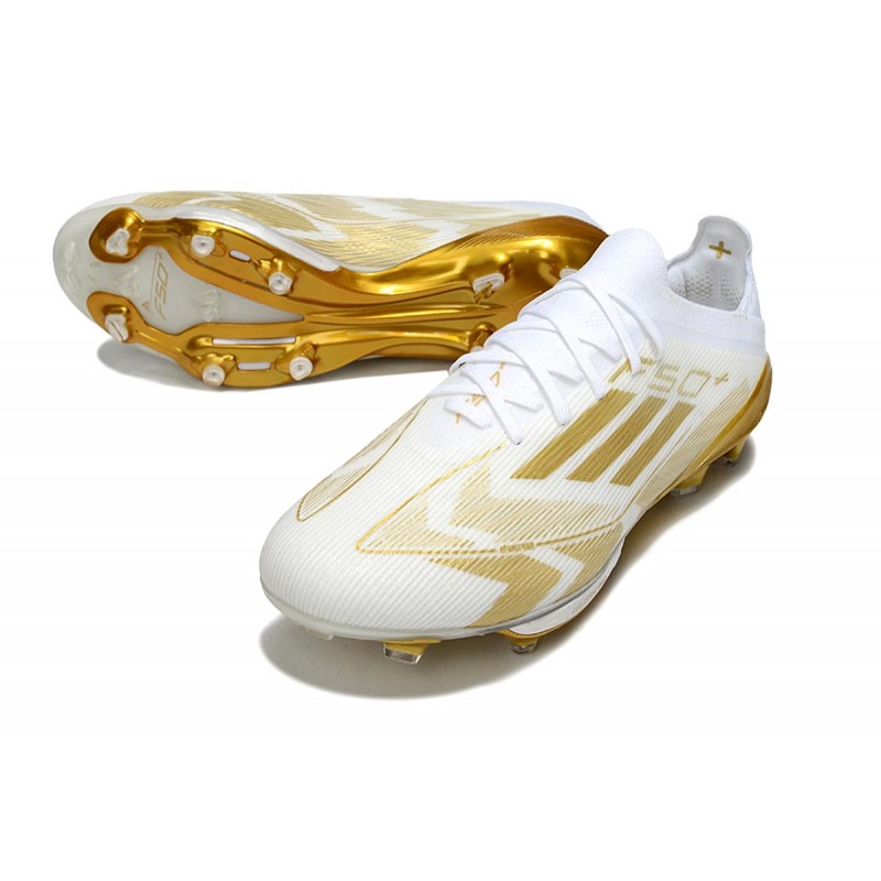 Adidas F50+ Elite FG Blanc Or Mét