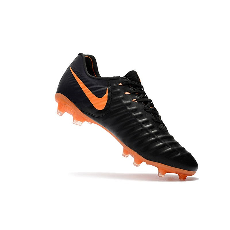 Nike Tiempo Legend VII FG Crampons Noir Orange