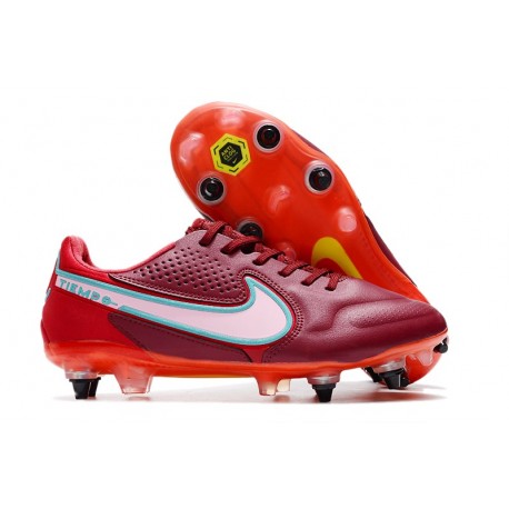 Nike Tiempo Legend 9 Elite SG PRO Rouge Equipe Blanc Hibiscus Mystique