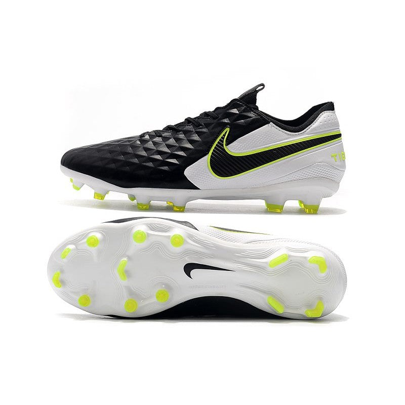 Nike Crampons Nouveau Tiempo Legend 8 Elite FG Noir Blanc
