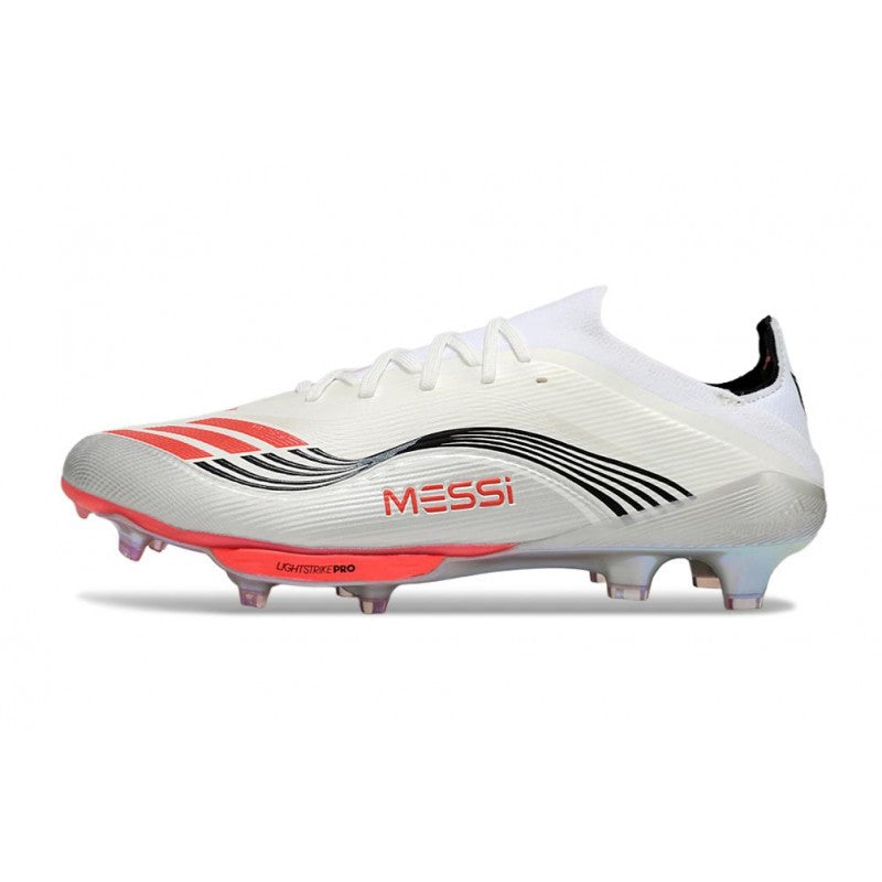 Adidas F50+ FG X Messi Blanc Ftwr Rouge Lucide Argent Mét