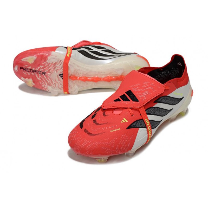 Adidas Predator 26 Elite FT FG Rouge Lucide Noir Blanc Ftwr
