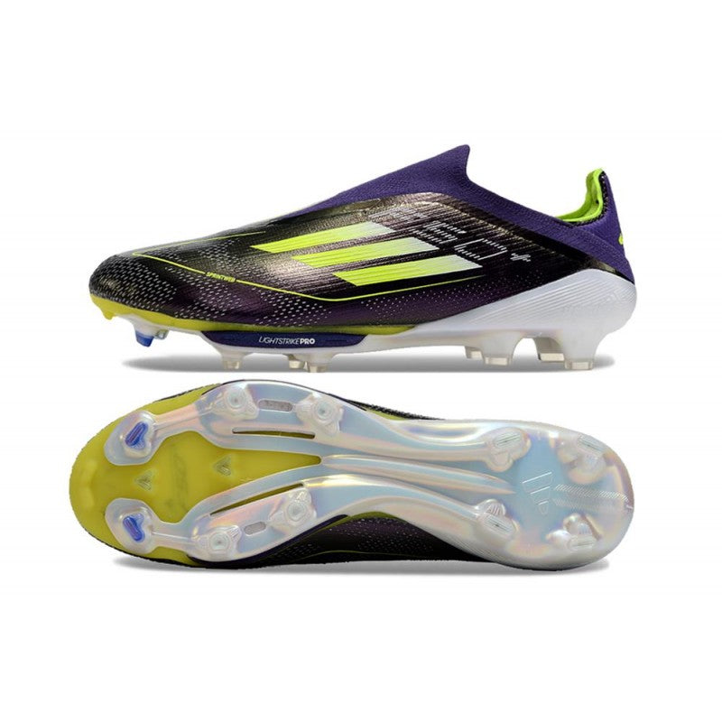 Adidas F50+ Sans Lacets FG Fast Reborn Violet Blanc Lucid Lemon ÉDITION LIMITÉE