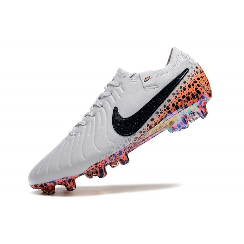 Nike Tiempo Legend 10 Elite FG Blanc Noir Orange