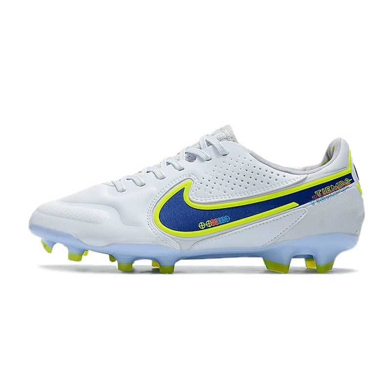 Nike Tiempo Legend 9 Elite FG Nouveau Blanc Bleu