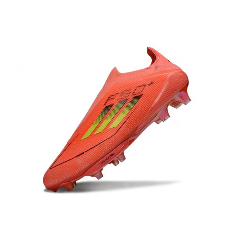 Adidas F50+ Sans Lacets FG Rouge Jaune