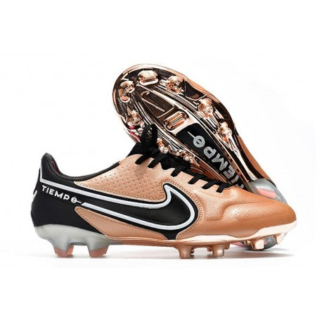 Nike Tiempo Legend 9 Elite FG Nouveau Cuivre Métallique Blanc Noir Cassé