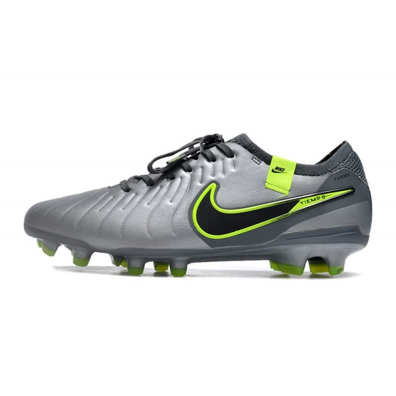 Nike Tiempo Legend 10 Elite FG Gris Noir Vert