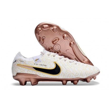 Nike Tiempo Legend 10 Elite FG Blanc Or Noir