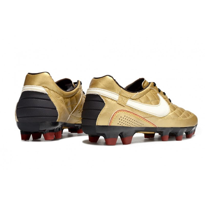 Nike Tiempo Legend X Elite FG R10 Or Blanc